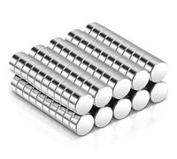 Aenienoe 100Piezas Imanes Neodimio Potentes Imanes Pequeños Redondos Magnet 6x3mm para Magnética Pizarra Blanca Refrigerador Foto Hogar Oficina y Escuela Mini Iman