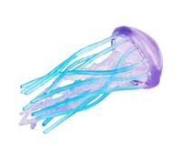 AENIMELY Figura realista de medusas de juguete Ocean World animales criaturas figura figura de vida marina colección ciencia accesorios educativos (morado azul)