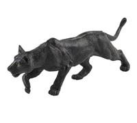 AENIMELY Pantera Negra Realista Hueca - Figura Educativa de Animal Salvaje - Juguete Infantil de Aprendizaje Stem, Modelo de Jungla, Topper de Pastel, decoración de Fiesta y Regalo de cumpleaños