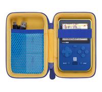 Aenllosi Estuche para Blaze Neo Geo/Technos/Atari/Taito,Amarillo/Azul | Compatible con Taito, Estructura de EVA Protectora, Bolsillo de Malla para Accesorios, Solo Estuche Protector