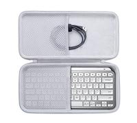 Aenllosi Estuche Protector para Logitech MX Keys Mini, Blanco | Estructura de EVA Protectora, Protección Contra Golpes, Protección Contra Arañazos, Asa de Transporte, Solo Estuche Protector