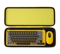 Aenllosi Estuche Rígido para Teclado Inalámbrico Logitech Pop Keys,Amarillo