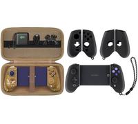 Aenllosi Étui Rigide Compatible Avec GameSir G8 Plus Bluetooth Mobile Manette, Or Sable+Silicona para GameSir G8/G8 Plus Bluetooth Mobile Mando,No Incluye GameSir Mando.(Solo Funda) (Negro)