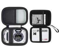 Aenllosi Funda de Viaje Rígida Compatible con la Cámara Digital Kodak PIXPRO WPZ2, (Gris Plateado)+ Kodak Mini 3 Retro/Mini Shot 3 Retro/Shot Combo 3 Impresora de Fotos Portátil(Gris)