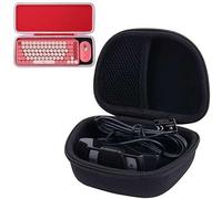 Aenllosi Funda Estuche para Teclado Inalambrico Pop Icon Combo/Pop Keys Teclado, (Rojo)+para Estuche Rígido de Cámara Web Logitech C920 C920e C920s C920x C922 C922x C925e C930e HD Pro, Negro