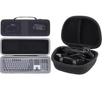 Aenllosi Funda para Logitech MX Mechanical/MX Keys S Keyboard Teclado Mecánico Inalámbrico+para Estuche Rígido de Cámara Web Logitech C920 C920e C920s C920x C922 C922x C925e C930e HD Pro, Negro