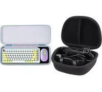 Aenllosi Funda para Logitech Pop Icon Combo/Pop Keys + C920 /C920e /C920s | Compatibilidad con Webcam Logitech C920/C920e/C920s/C920x/C922/C922x/C925e/C930e, Organización para Ambos Estuches