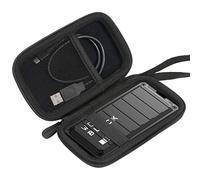 Aenllosi Funda para WD Black P50 Game Drive SSD 500GB | Estructura de EVA Protectora, Protección Contra Golpes, Protección Contra Arañazos, Asa de Transporte, Solo Estuche Protector