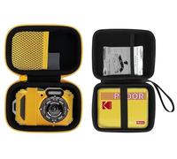Aenllosi Funda rígida Kodak PIXPRO WPZ2 Compatible con cámara Digital Resistente e Impermeable+Caso para Kodak Mini 3 Retro/Mini Shot 3 Retro/Shot Combo 3 Impresora de Fotos Portátil(Amarillo)