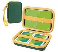 Aenllosi para Estuche de Almacenamiento Protector para Juegos de Cartas Uno, Capacidad para al Menos 216 hasta 324 Cartas, Cartas No Incluidas (Verde Profundo, Solo Estuche).