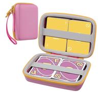Aenllosi para Estuche de Almacenamiento Protector para Juegos de Cartas Uno, Capacidad para al Menos 216 hasta 324 Cartas, Cartas No Incluidas (Rosa, Solo Estuche).