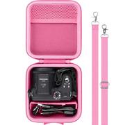 Aenllosi para Funda Protectora rígida de Viaje para cámara Digital Kodak PIXPRO Zoom AZ405/AZ425/AZ255/AZ401/AZ528,Solo Funda,Rosa