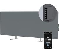 AENO LED Smart Panel Radiador Infrarrojos con WiFi 700W Ahorro de Energía y Respetuoso con el Medio Ambiente Montado en Pared o de Pie Calefactor Infrarrojos Ganador del Reddot 2023, Gris