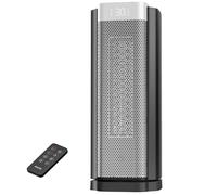 AEOCKY Calefactor de 3.ª generación con termostato IA, calefactor eléctrico PTC de 1800 W para interiores con control remoto, oscilación de 70°, dormitorio, habitación y hogar