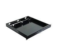 Aeons 1U - Caja para gabinete de servidores de 19 pulgadas, bandeja deslizante para teclado, cajón de bloqueo de 13 pulgadas, almacenamiento de bloqueo profundo con administrador de cables para
