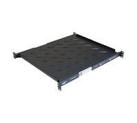 Aeons Estante deslizante para servidores de 1U de 19 pulgadas, montaje en rack de 4 postes, estante de 20 pulgadas, profundidad de montaje ajustable de 19 a 23.4 pulgadas, para equipos de gabinete de