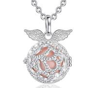 AEONSLOVE Collar Llamador de Angel Embarazada Colgante Bola Ángel de la Guarda Regalo Original para Mujer Embarazada Mamas Embarazadas Futuras Mamás