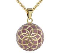 AEONSLOVE Llamador de Angeles Embarazada, Colgantes Mujer Carillón Música Cadena Collar Música Timbre Bell Bola Mujeres Joyas Niñas, Damas, Profesor, Madres y Hermanas