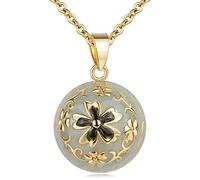 AEONSLOVE Llamador de Angeles Embarazada, Vintage Bisuteria Colgantes Mujer Colgante Carillón Música Cadena Collar Música Timbre Bell Bola Mujeres Joyas Niñas, Damas, Profesor, Madres y Hermanas