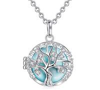 AEONSLOVEl Llamador de Angeles Embarazada para Futuras Madres Arbol de la Vida Collar Mujer Embarazada Mamas Embarazadas