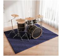 Aeovot Alfombra Bateria Electronica, 6mm Alfombras Acusticas, Antideslizantes Antivibración Alfombra de Tambor, Soundproof Rug para Piano Bombo Caja y Otros Instrumentos