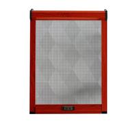 Aeovot Mosquitera Enrollable de Aluminio a Medida para Ventanas - Red Mosquitera Anti-Insectos Ventana - Malla de Fibra Compuesta de Pet - Rebote Automático - Instalación Fácil(A)