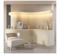 Aeovot Panel Divisor de Ambientes Plegable, Separador de Ambientes Portátil de Papel, Decorativo, Luminoso, Temporal, Falso, para Privacidad Interior, con Estante para Exposiciones