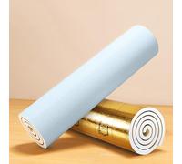 Aeovot Rollo de Papel Pintado Tapiz Placas Antihumedad Aislante Termico Autoadhesivo Impermeable Reducción de Ruido, Material de Espuma XPE de 9mm, para Decoración del Hogar Paredes(Azul,0.5x20 m)