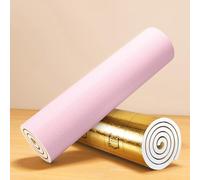 Aeovot Rollo de Papel Pintado Tapiz Placas Antihumedad Aislante Termico Autoadhesivo Impermeable Reducción de Ruido, Material de Espuma XPE de 9mm, para Decoración del Hogar Paredes(Rosa,0.5x30 m)