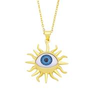 AEQEHVC Collar azul con colgante para mujer, exquisito y versátil que se puede llevar con cualquier estilo, adjustable, Zirconia cúbica