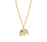 AEQEHVC Collar con dije de elefante con forma de cola de delfín, un hermoso y versátil collar para mujer que se puede llevar con cualquier estilo, adjustable, Zirconia cúbica
