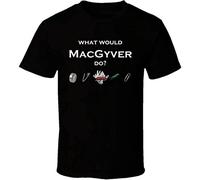 AER What Would Macgyver Do Funny T Shirt (X-Large)