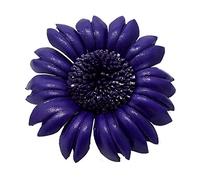 AeraVida - Flor de Sol de Piel auténtica 2 en 1 Floral Pin o Clip de Pelo