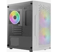 Aercool Trinity Mini-Tower V2, Tempered Glass - weiß