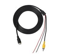 Aerial Male to AV Male Connector Cable for Car Rear View Backup Camera Monitor, Anti - Jamming Video Signal, PVC Jacketed Extension Cord, 2m/5m/10m/15m Length Options (Línea de monitoreo 2 Metros)