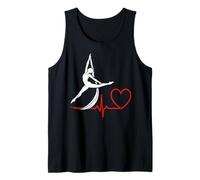 Aerial Silks Heartbeat Aerialist Aerial Yoga Circo Acróbata Camiseta sin Mangas
