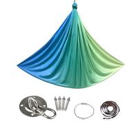 Aerial Silks, Suspended Yoga Silk, 110.24x59.06 Inches Portable Lightweight Elastic Fabric Swing Set, Dance Hammock for Indoor, Outdoor, Exercise, Kids, Adults, Gym, Dancing Studio, Home