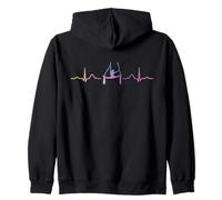 Aerialist Heartbeat Aerial Yoga Niños Aerial Silk Sudadera con Capucha