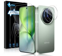 Aerku 2 Piezas Protector de Pantalla para Vivo X200 Pro Mini con 2 Piezas Protector de Lente de Cámara, 0.33MM HD 9H Ultra Resistente Cristal Templado