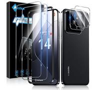 Aerku 2 Piezas Protector de Pantalla para Xiaomi 14 con 2 Piezas Protector de Lente de Cámara, 0.33MM HD 9H Ultra Resistente Cristal Templado Vidrio Templado para Xiaomi 14