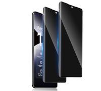 Aerku 2 protectores de pantalla completa para Xiaomi Redmi Note 14 Pro 5G para cristal blindado, dureza 9H, cristal protector antiespía, borde negro, protección antihuellas