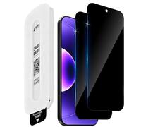 Aerku 2 protectores de pantalla de privacidad para Xiaomi Mi 17 para cristal blindado, montaje en coche, sin burbujas, cristal protector de privacidad 9H, antihuellas dactilares, borde negro