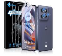 Aerku 3 Piezas Protector de Pantalla para Motorola Moto Edge 60 Neo/Edge 50 Neo con 3 Piezas Protector de Lente de Cámara, 0.33MM HD 9H Ultra Resistente Cristal Templado