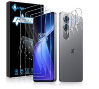 Aerku 3 Piezas Protector de Pantalla para Oneplus Nord CE 4 Lite 5G con 3 Piezas Protector de Lente de Cámara, 0.33MM HD 9H Ultra Resistente Cristal Templado