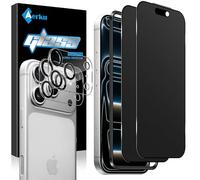 Aerku Mate Protector Pantalla de Privacidad para iPhone 17 Pro y HD Protector Lente Camara, [2+2 Piezas] Antiespia e Antireflejo Cristal Templado, Dureza 9H Matte Antihuellas Vidrio Templado