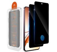 Aerku Protector de pantalla de privacidad para Vivo V50 Lite 4G/5G, 2 unidades [instalación automática] Privacy Film, cristal protector de pantalla antiespía, extremadamente resistente a los arañazos
