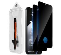 Aerku Protector de pantalla de privacidad para Xiaomi 15T/ 15T Pro 5G para cristal blindado, 2 unidades [instalación automática] Protector de pantalla antispy de privacidad, extremadamente resistente