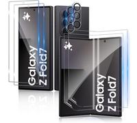 Aerku Protector de Pantalla para Samsung Galaxy Z Fold 7 /Fold7 5G, 2 * 9H Cristal Templado + 2 *Interno Película Protectora(Flexible de TPU) + 2 *Protector de Lente de Cámara Cristal Templado