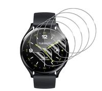 Aerku Protector de Pantalla para Xiaomi Watch 2, HD Alta Sensibilidad Resistente a Arañazos Cristal Templado Vidrio Templado con Ayuda de Posicionamiento para la Instalación - 4 Piezas