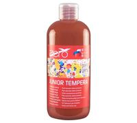 AERO Tempera monocolor, 0,5 L, colores vivos e intensos, muy pigmentados, se puede pintar con agua, adecuado para numerosas técnicas de pintura, siena quemado